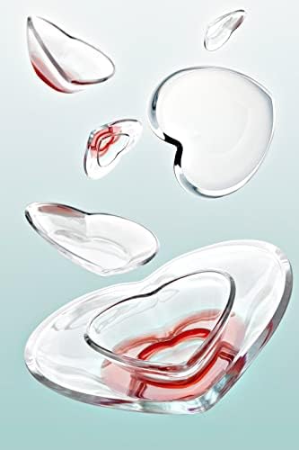 צלחת זכוכית - קערה רדודה - לב - בצורת - לפירות - אגוזים - קינוח - סלט - תוצרת אירופה - מאת ברסקי, ברור